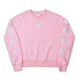 Embroidered Bows Sweatshirt
