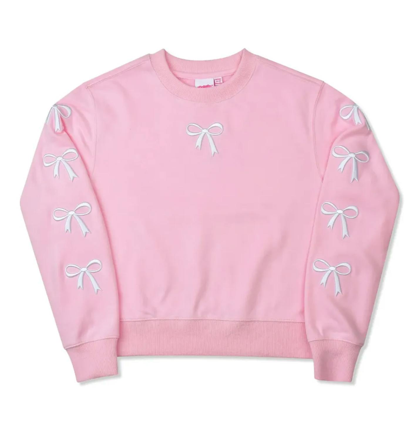 Embroidered Bows Sweatshirt