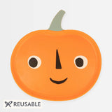 Reusable Jack O' Lantern Plate