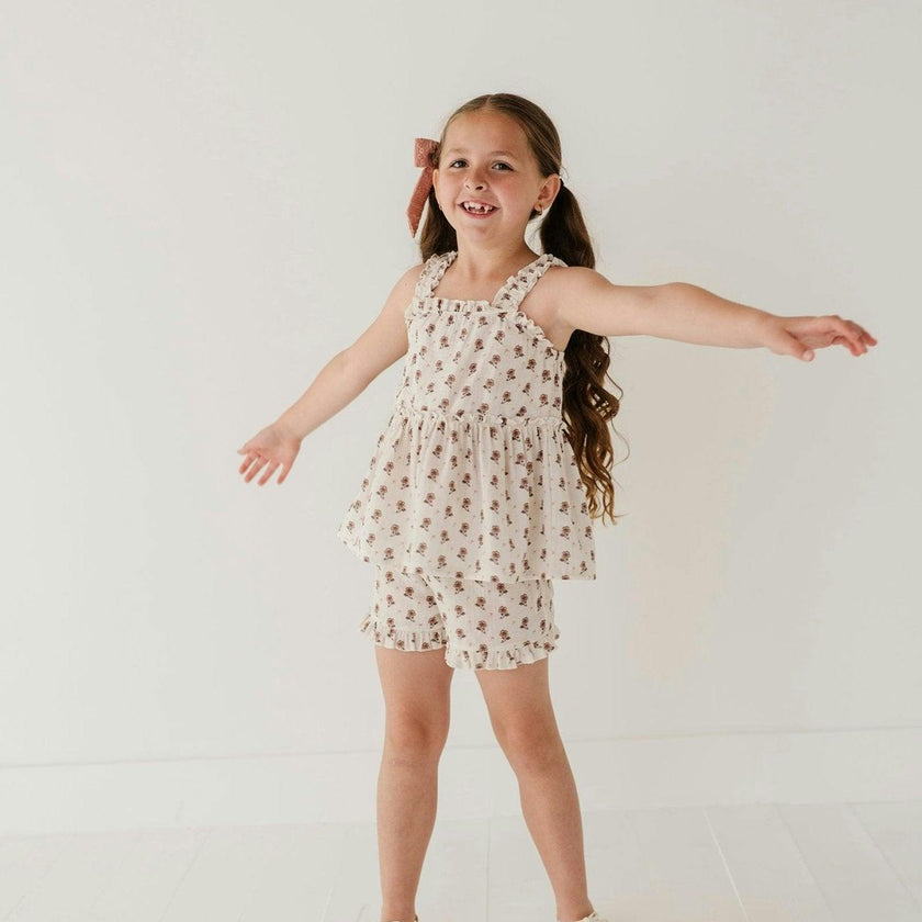 Ruffle Gauze Shorts