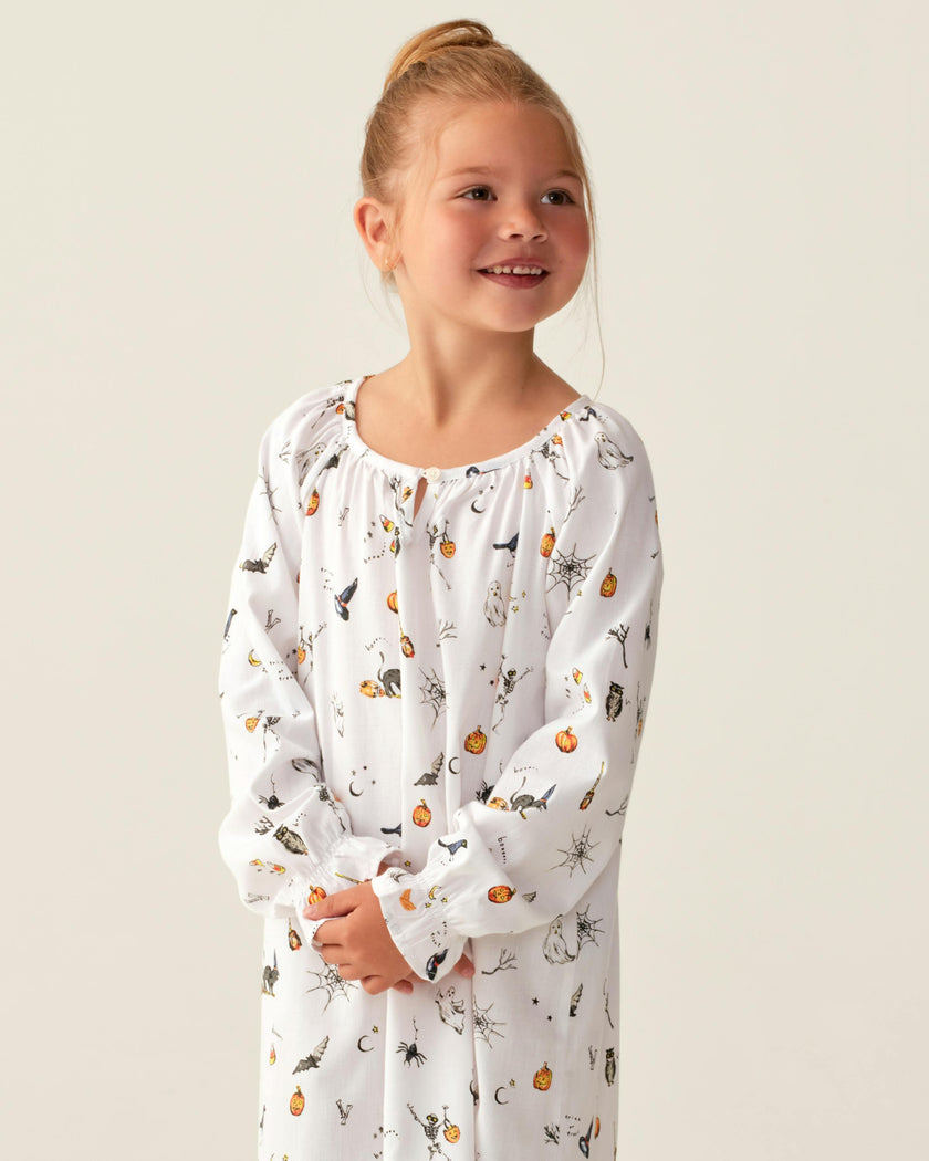 Girl's Twill Delphine Nightgown in Trick or Treat