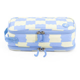 Oz Daypack Backpack with Doodle Large Pencil Case in Wiggle Blue
