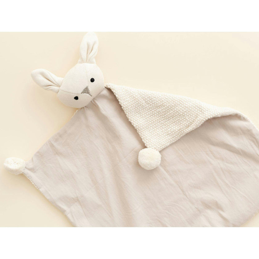 Avery Organic Cotton Baby Lovey Blanket (Ollie The Bunny)