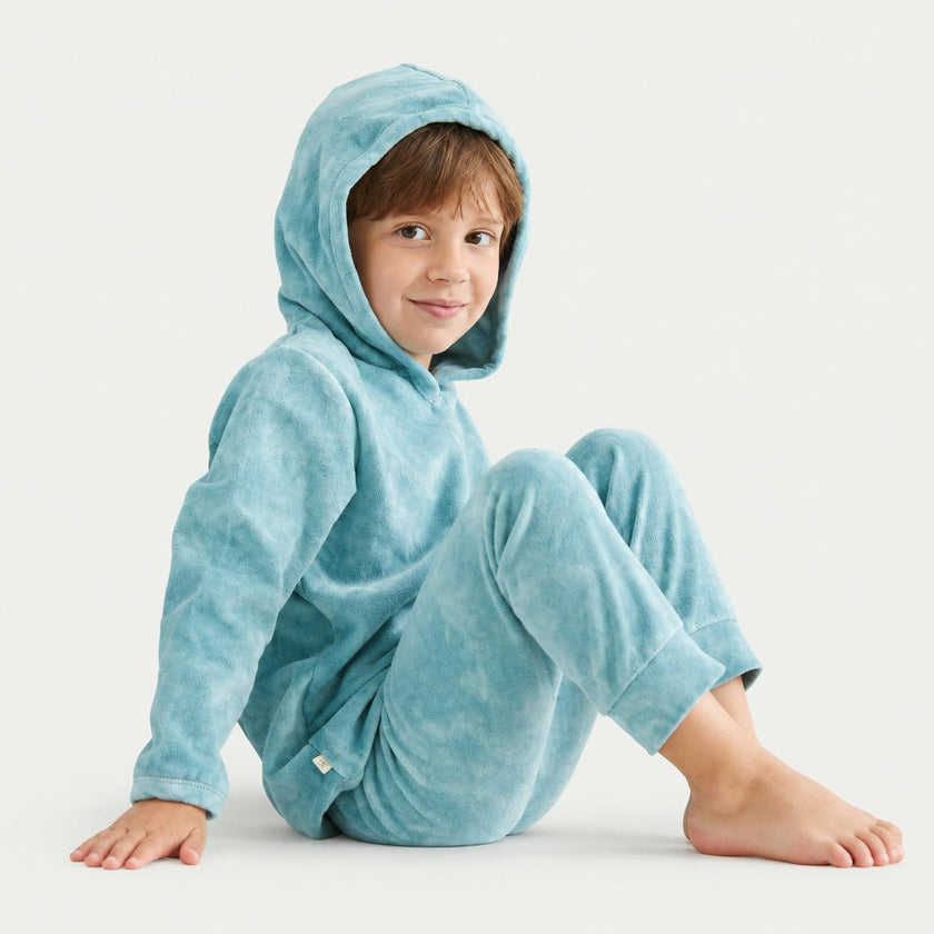 Velour Hoodie and Jogger Set
