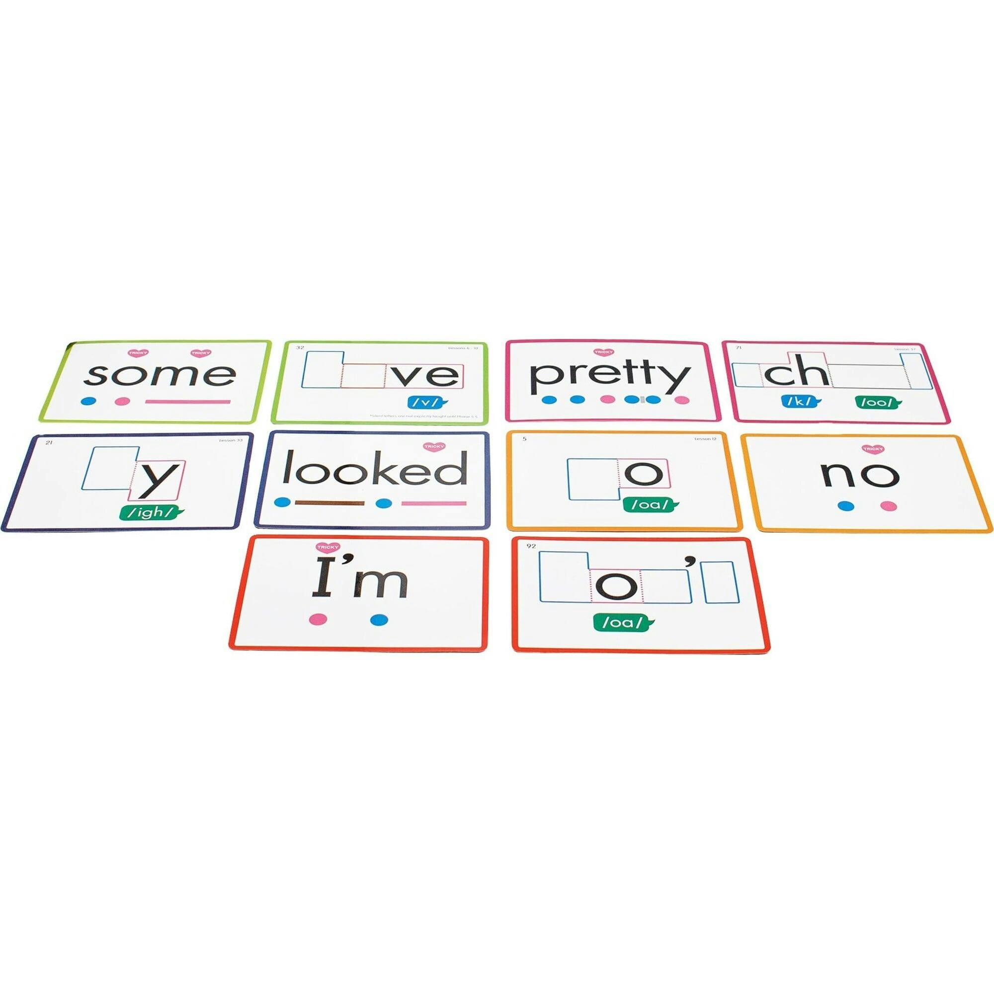 Rainbow Phonics - Heart Words - 93 Word Cards