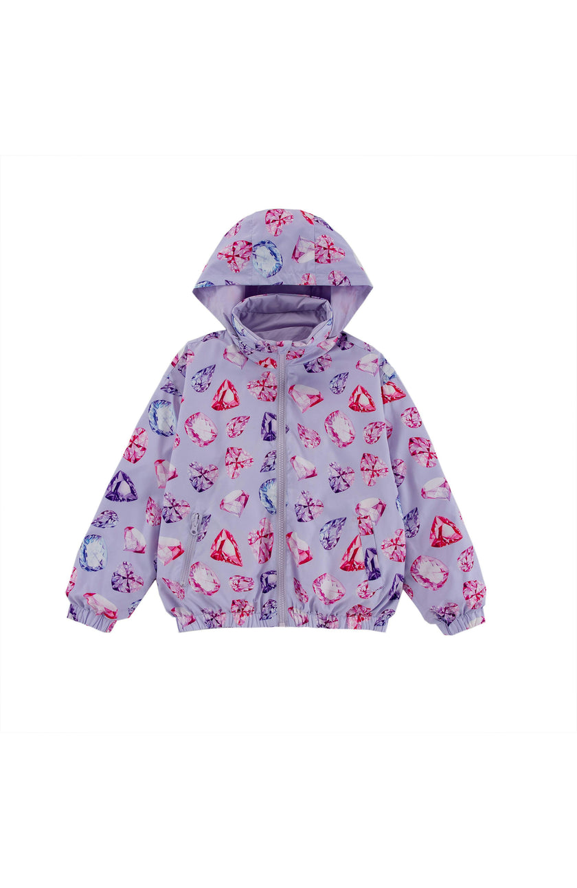 Max Reversible Rain Jacket Windbreaker, Diamonds