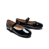 Black Maleia Clover Charm Flats