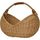 Rattan Half Moon Basket