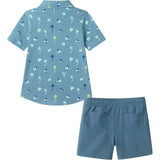 Boys Knit Buttondown Set | Tropical Vibes
