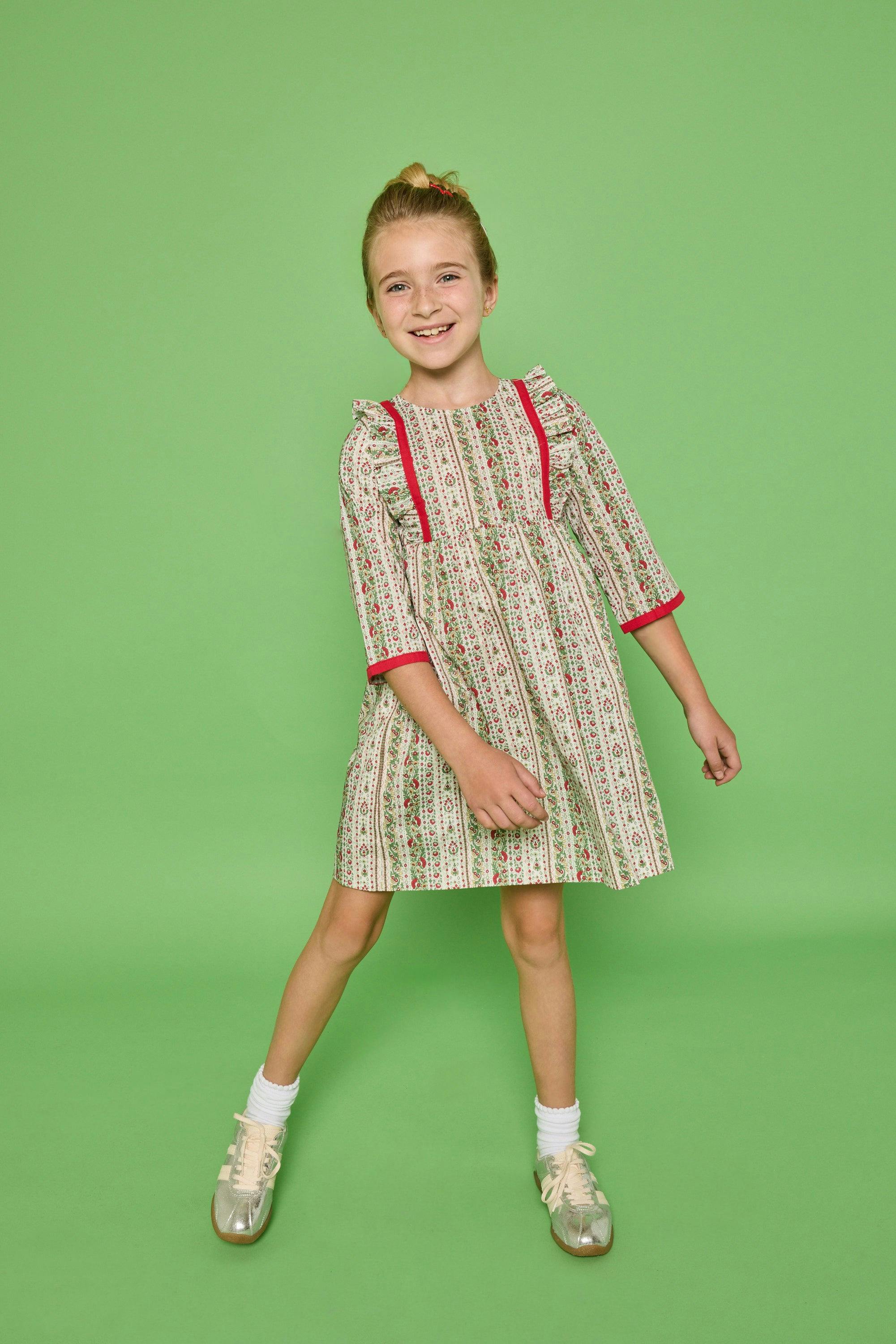 Porto Dress  - St Moritz Floral Stripe