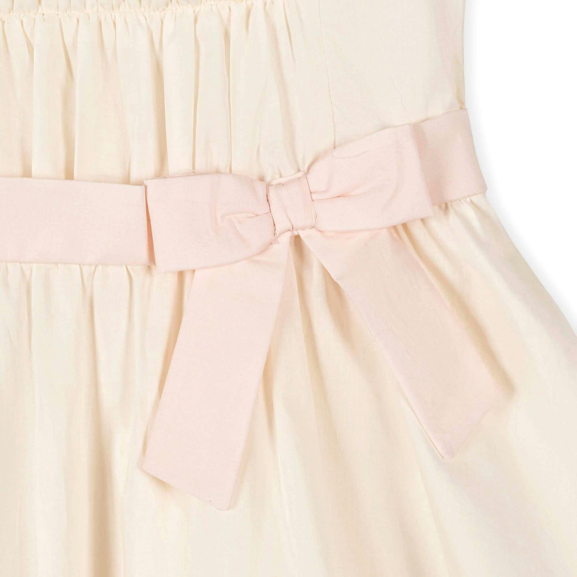 Organic Puff Sleeve Tiered Party Dress, White