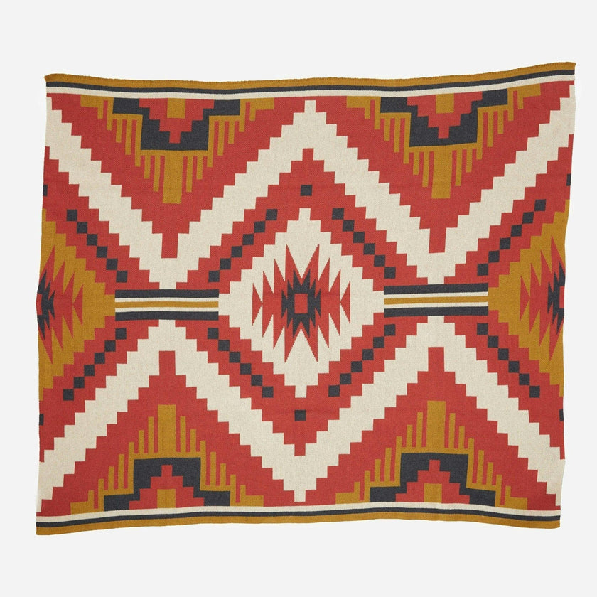 Cotton Sustainable Knit Throw Blanket | New Horizon