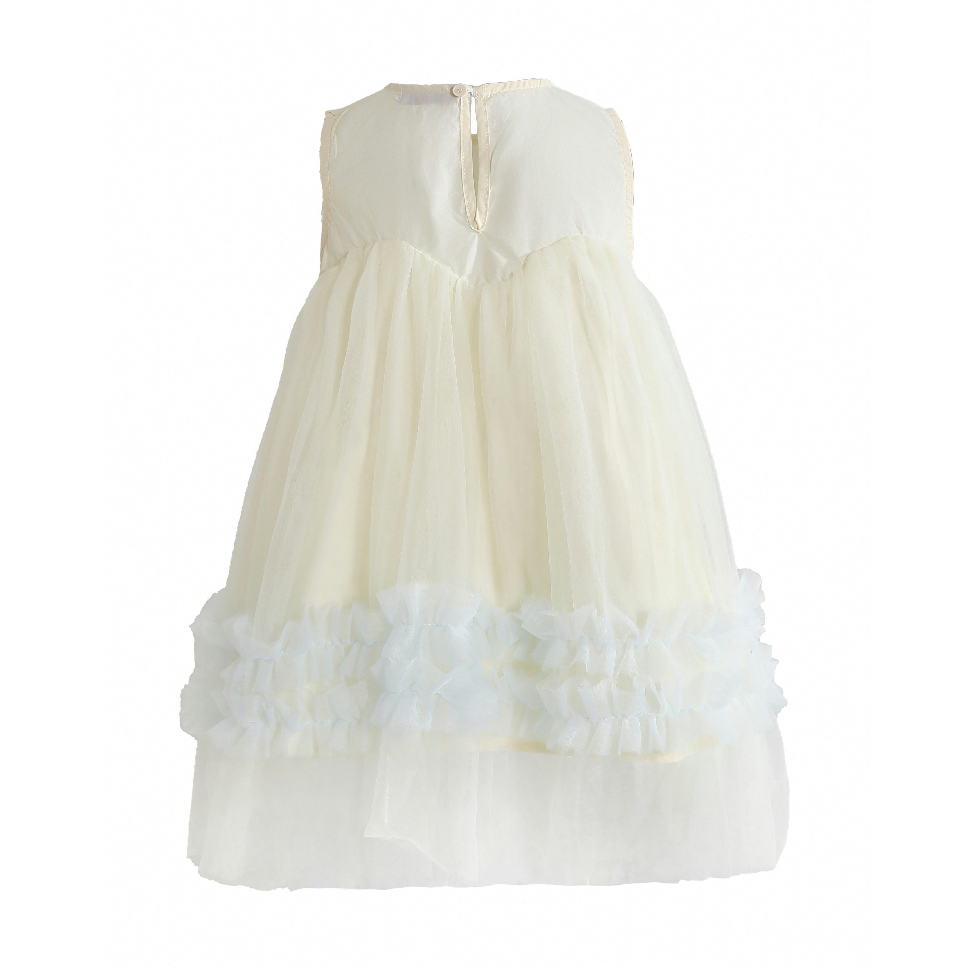 Blue Corabelle Floral Ruffle Dress