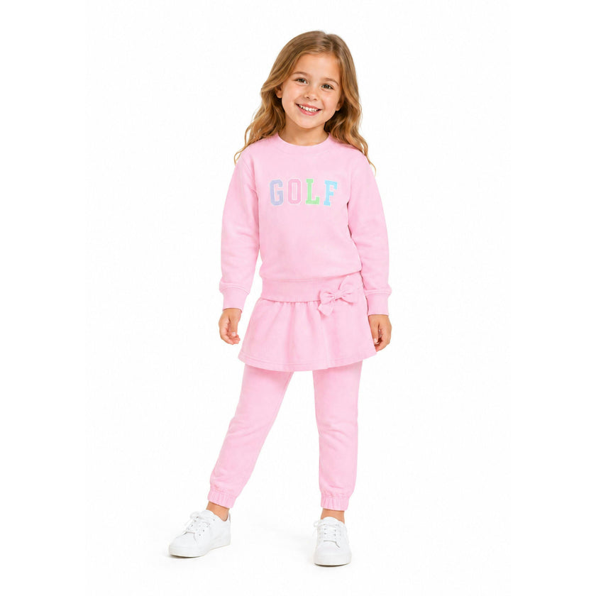 Pink Golf Signature Crew Sweatshirt