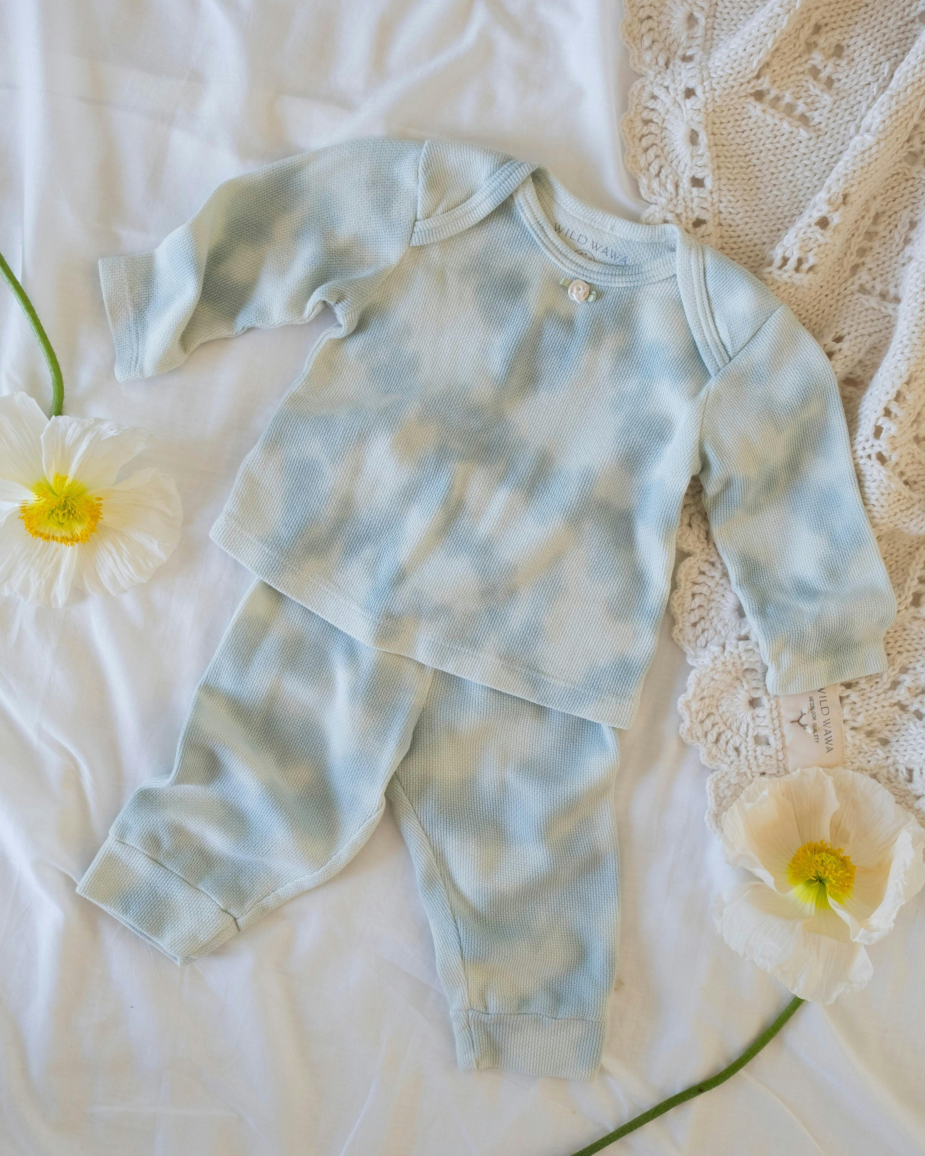 Tie-dye Set in Baby Blue
