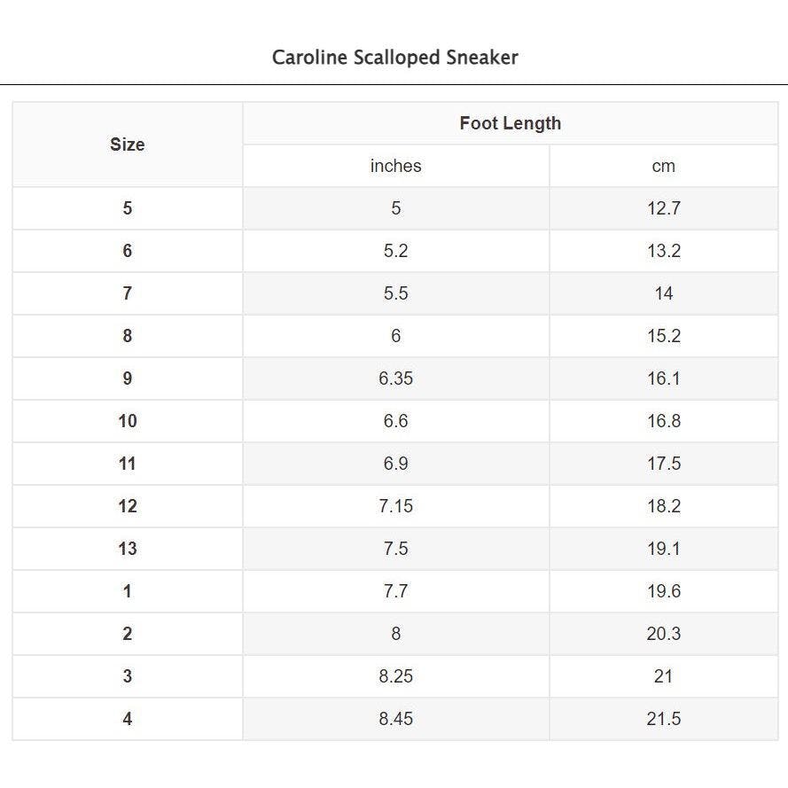 Caroline Scalloped Sneaker