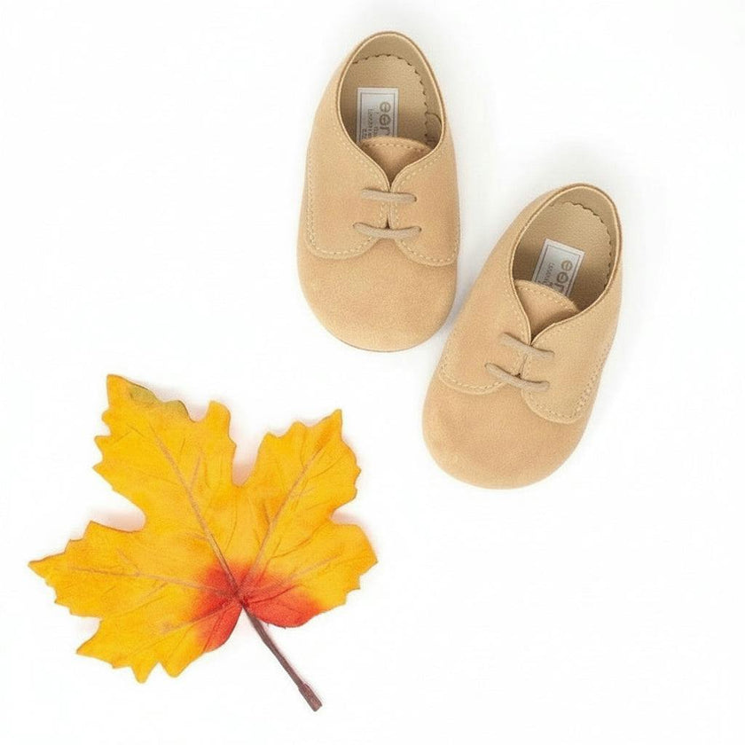 Chipper Pre-Walker Baby Shoes - Camel Suede