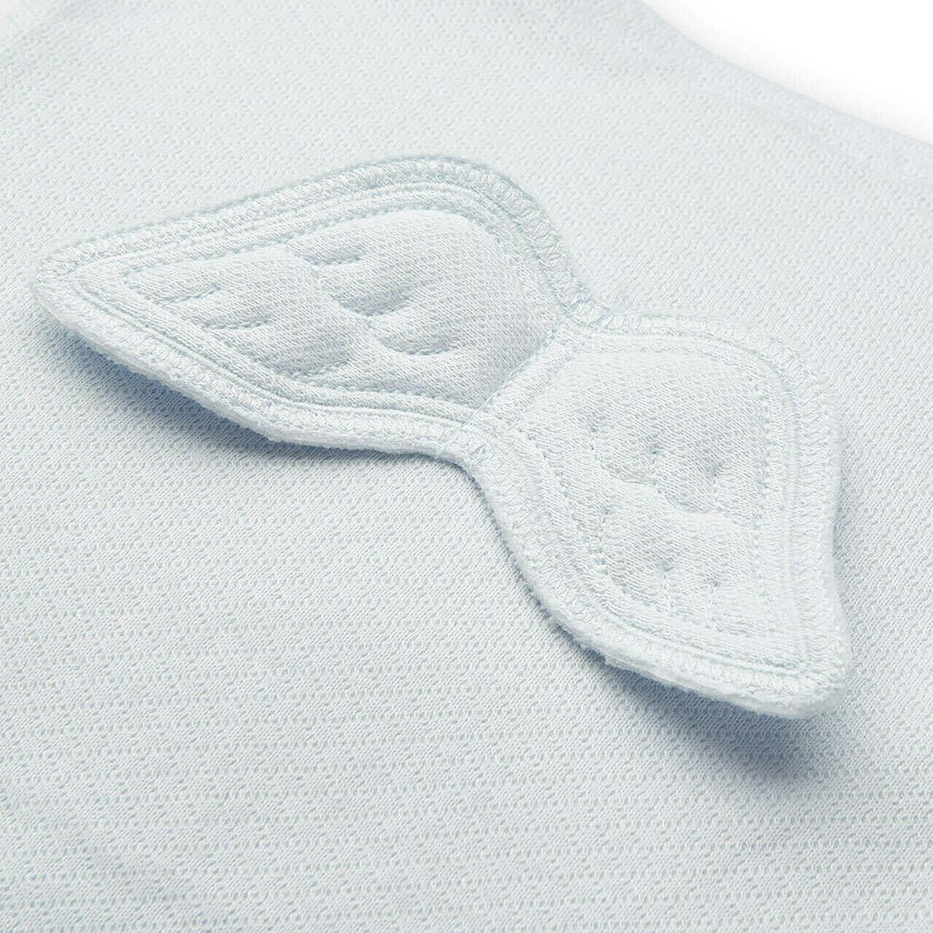 Angel Wing™ Pointelle Sleepsuit - White