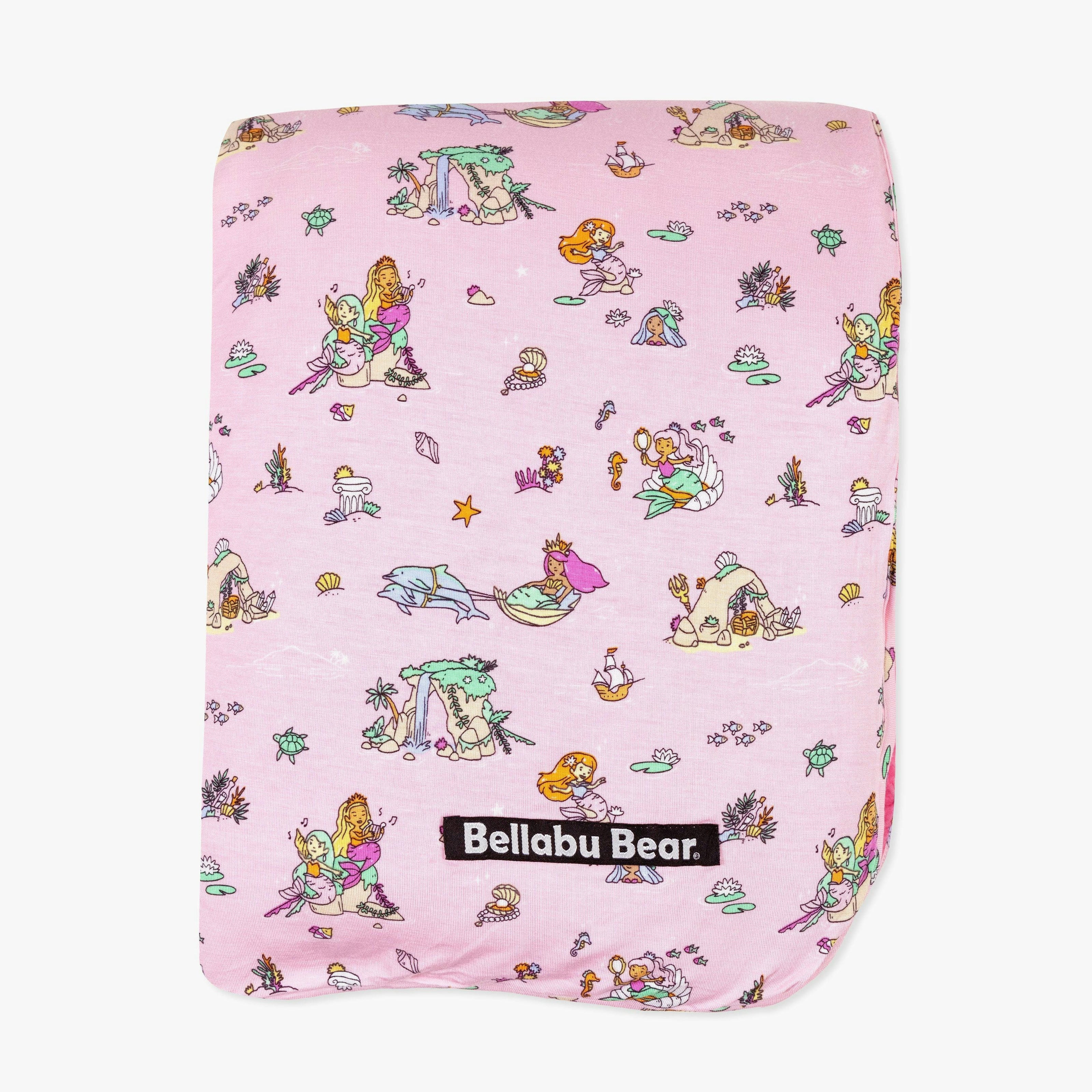 Mermaid Lagoon Bamboo Sherpa Blanket