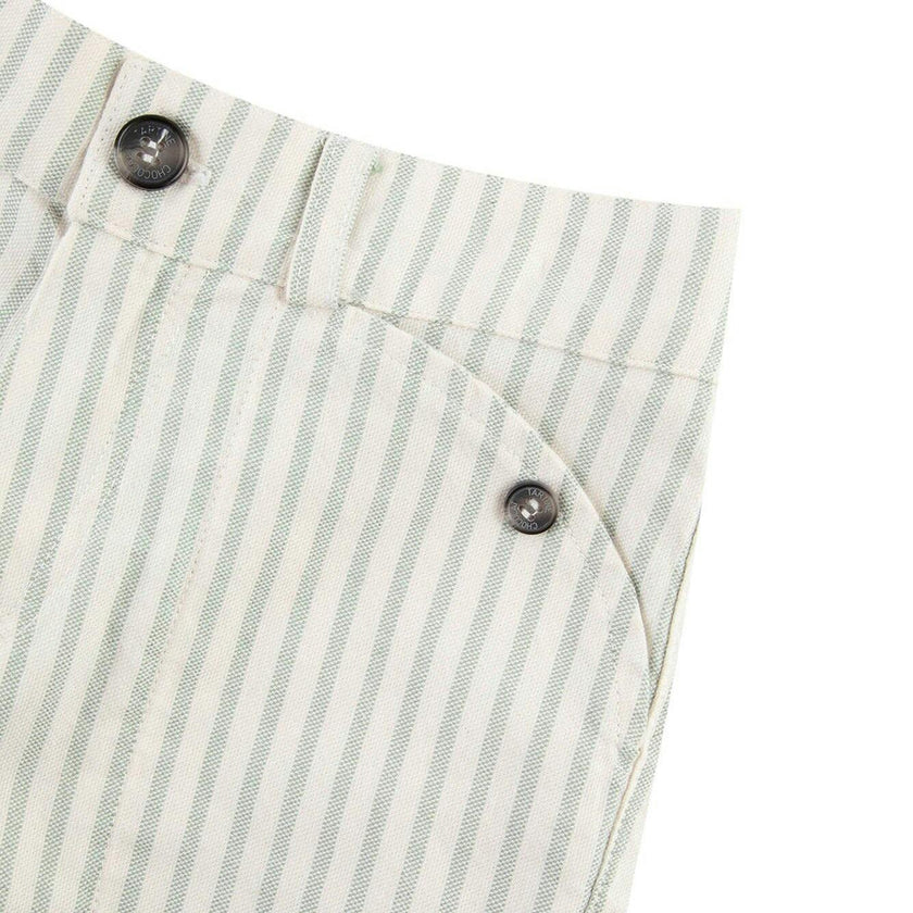 TARTINE ET CHOCOLAT Sea Green Striped Shorts