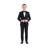 Black Glitter Trim Suit