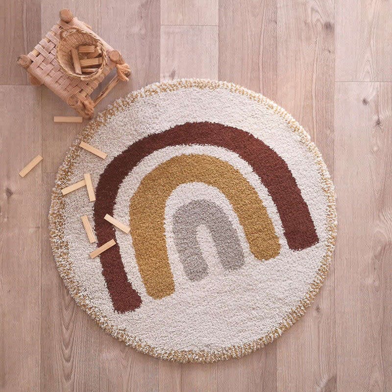 Bohemian Rainbow Round Rug