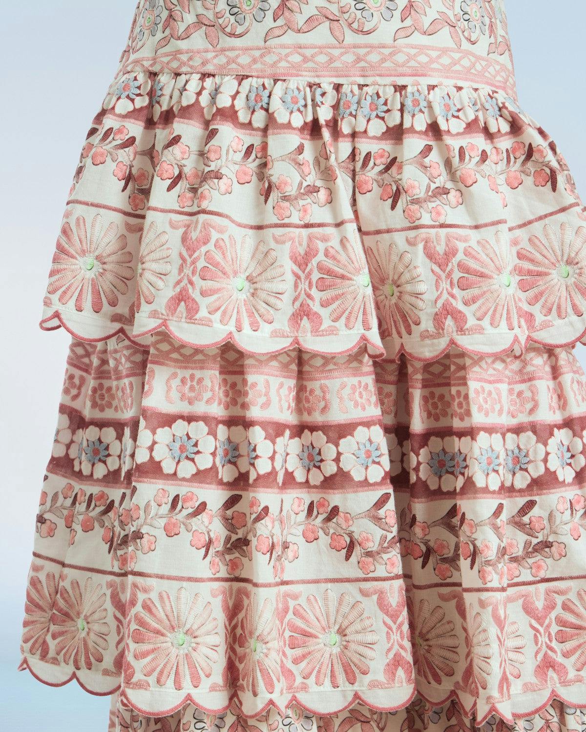 Lara Embroidered Maxi Skirt