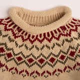 Intarsia Sweater in Ecru