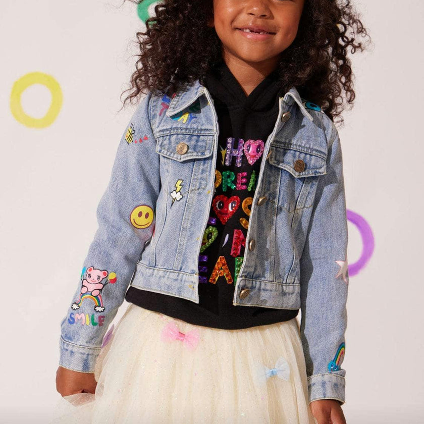 You Rock Painted Denim Jacket