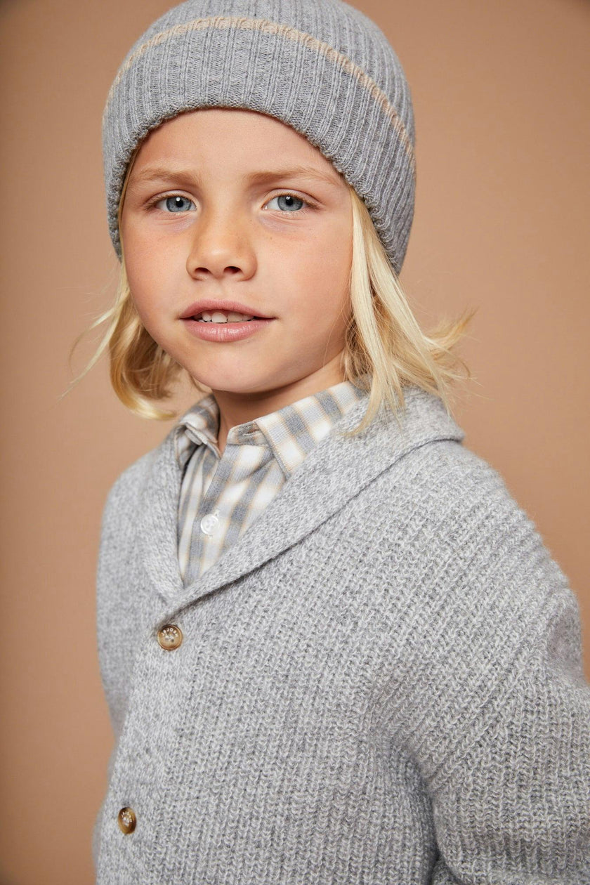 The Light Grey Merino Cashmere Beanie