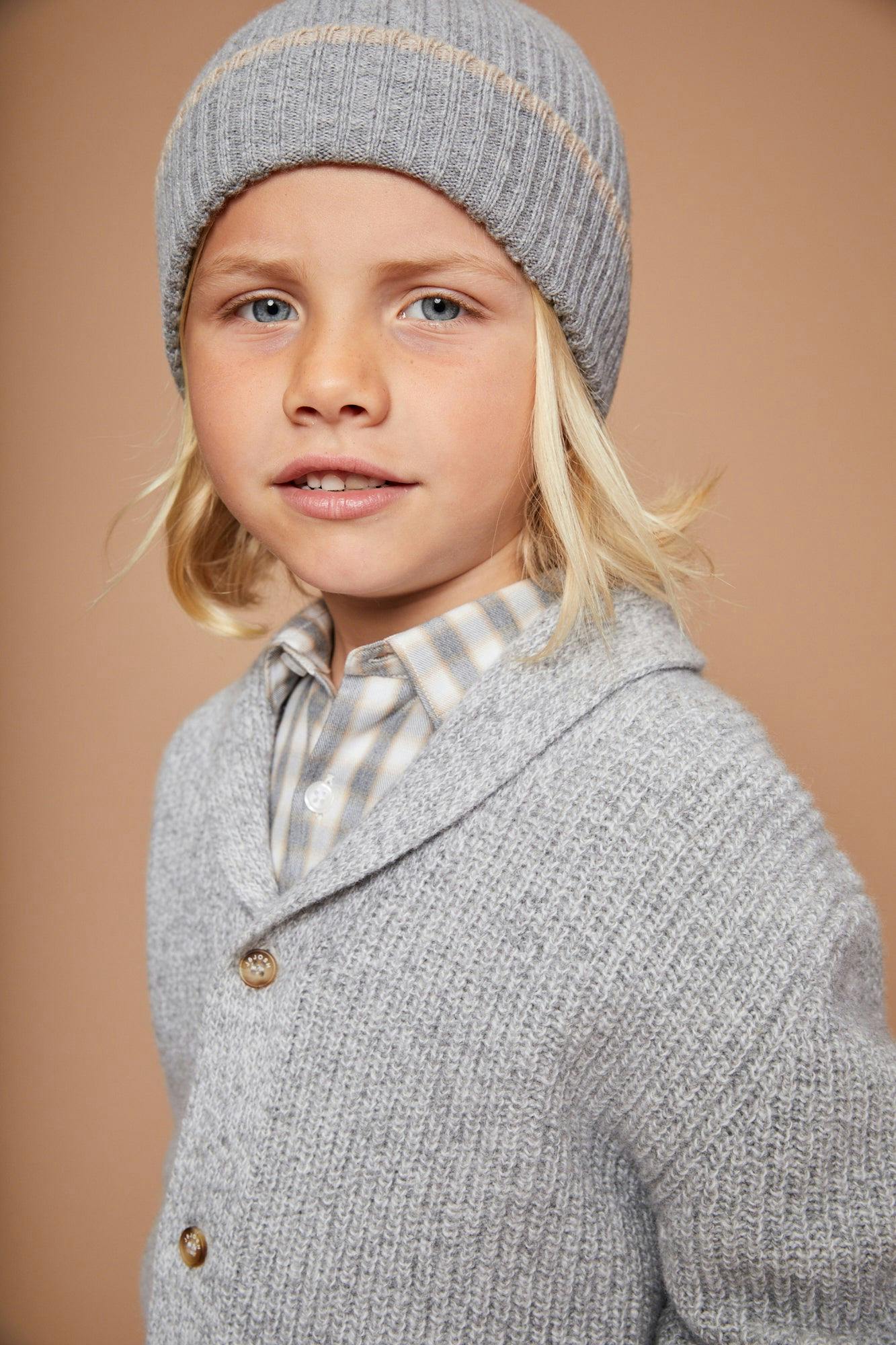 The Light Grey Merino Cashmere Beanie