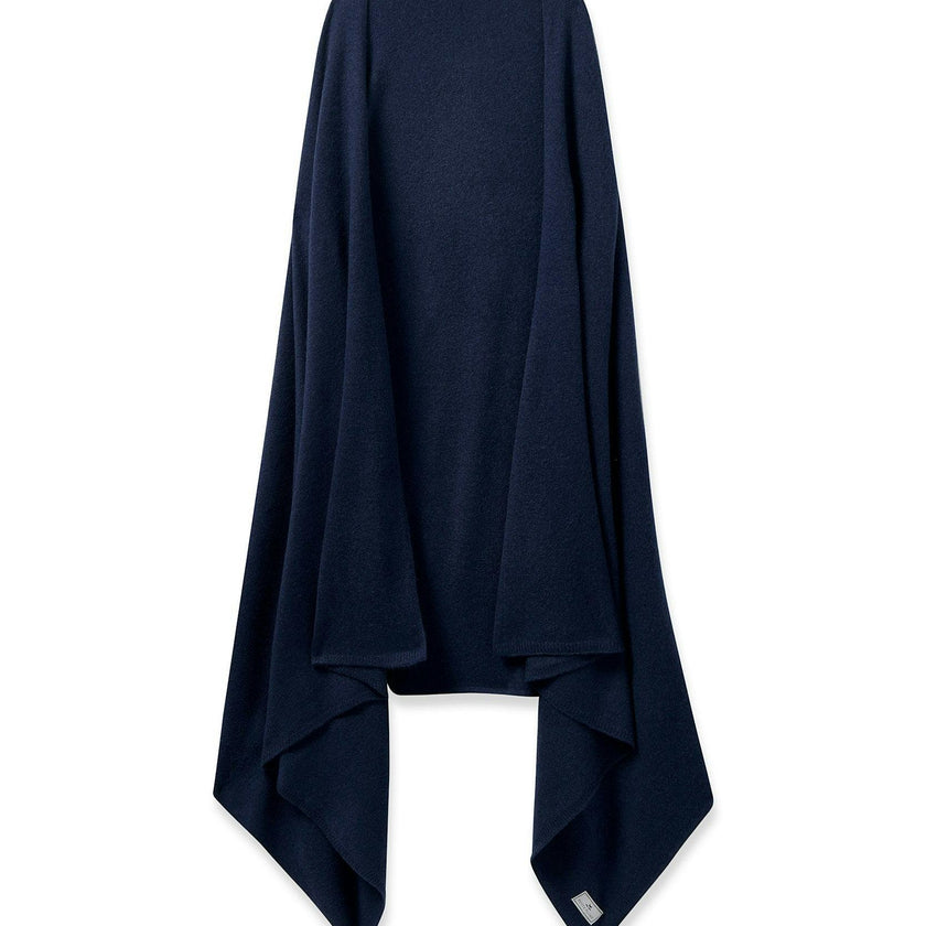 Women's Cashmere Wrap in Navy