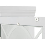 Florence Corner Wooden Floor Cabinet with Adjustable Shelves