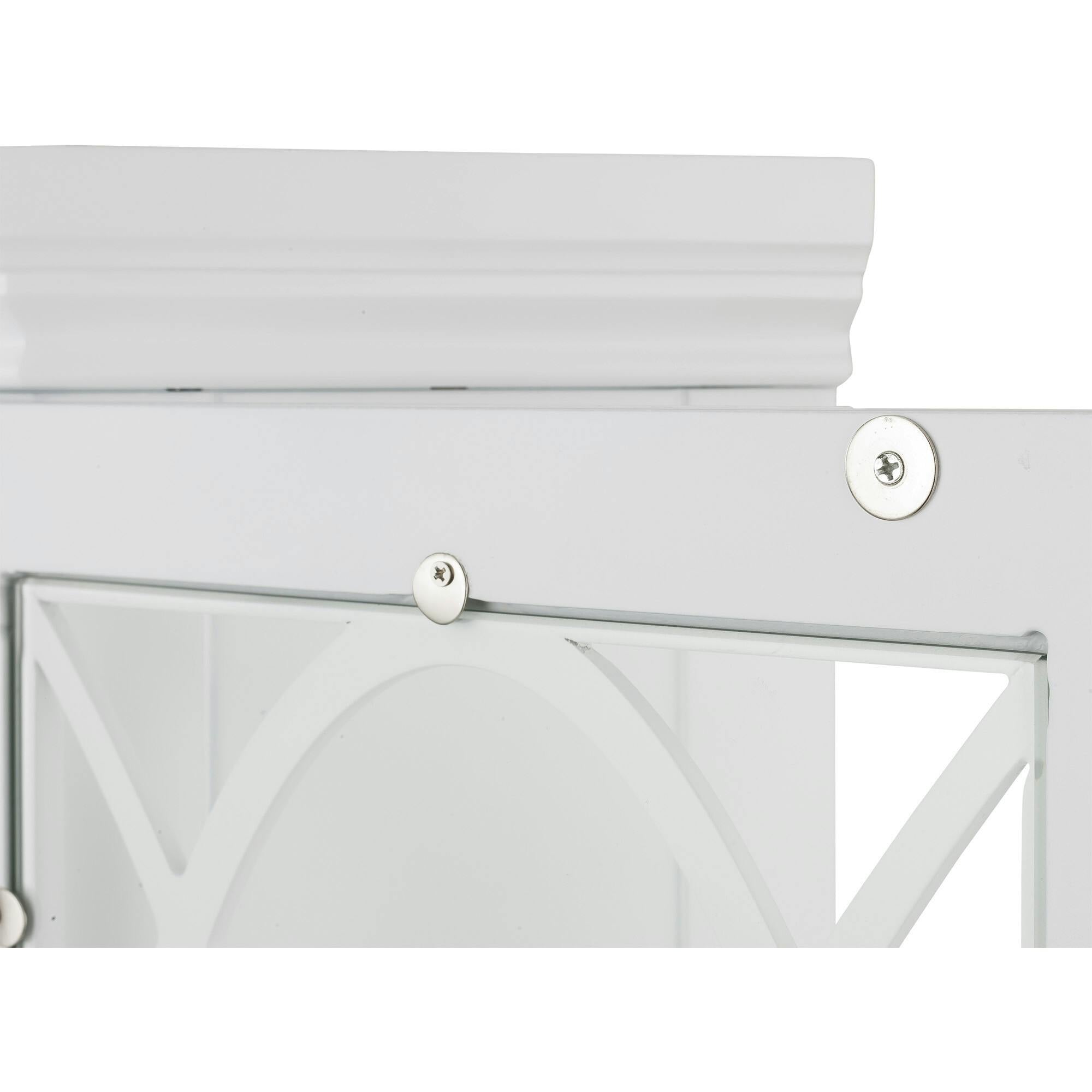 Florence Corner Wooden Floor Cabinet with Adjustable Shelves