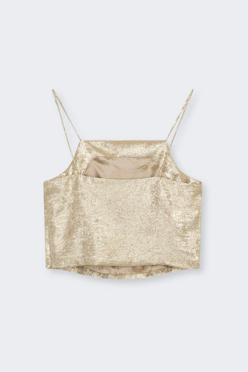 Saffron Woman Top Gold