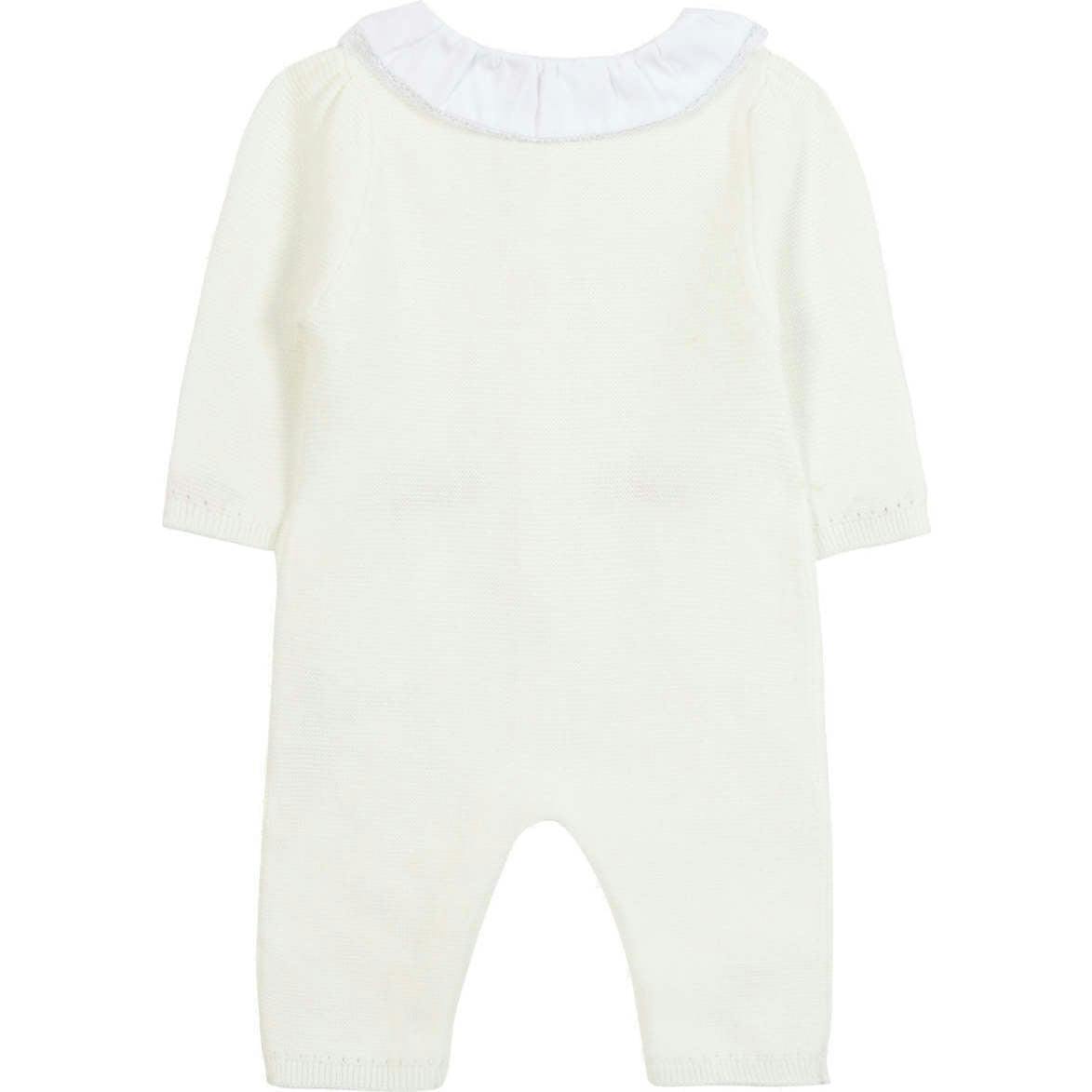 TARTINE ET CHOCOLAT Knit Floral Baby Jumpsuit