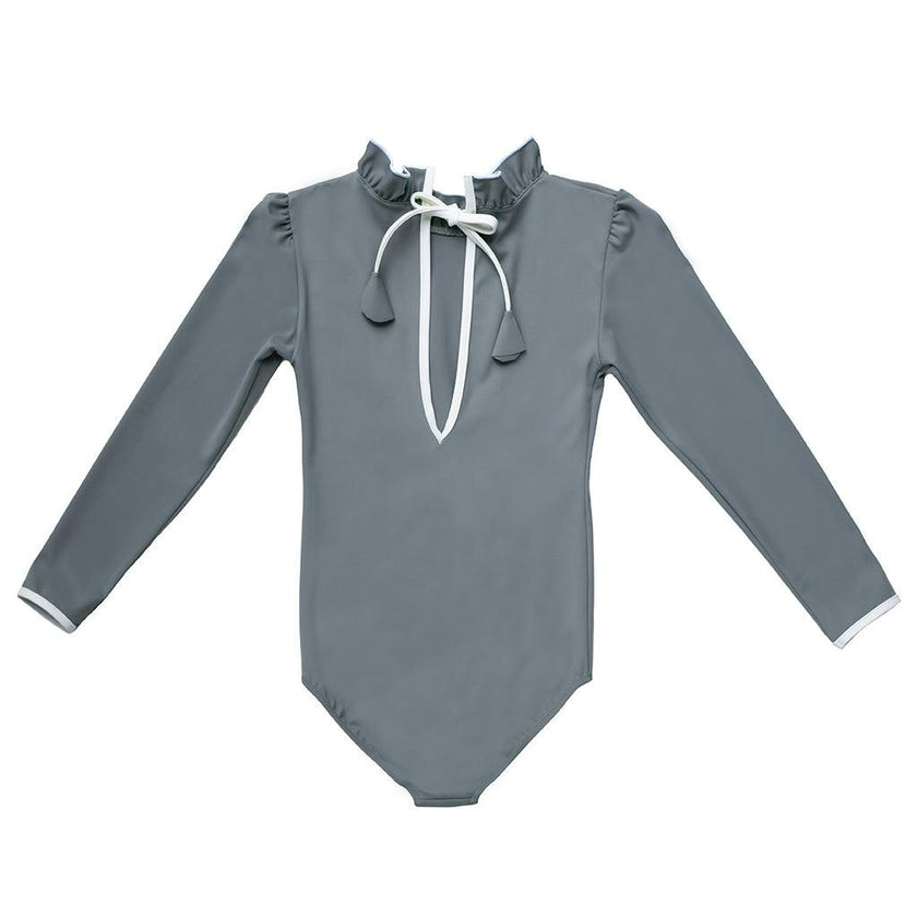 Sofia Surf Suit in Pebbles Grey & Ivory
