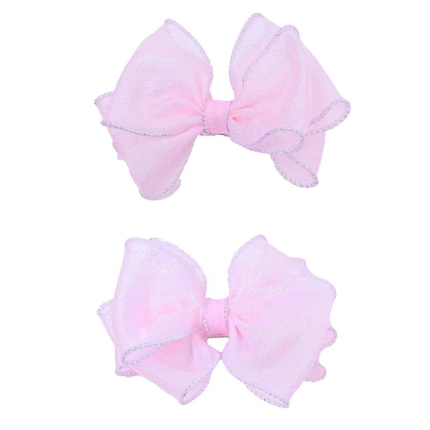 Shimmering Bow Hairclip Set