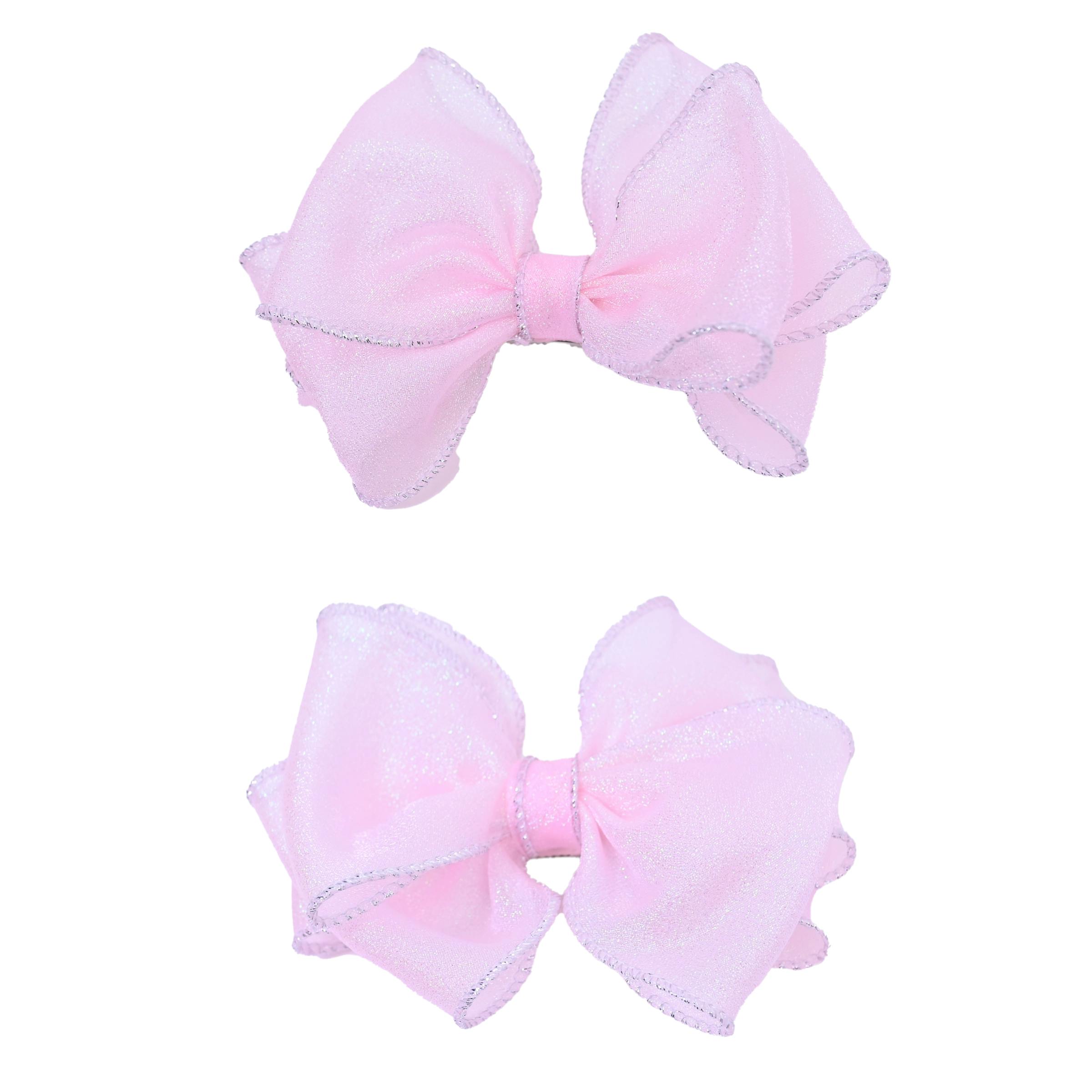 Shimmering Bow Hairclip Set