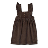 Organic Ruffle Corduroy Dress
