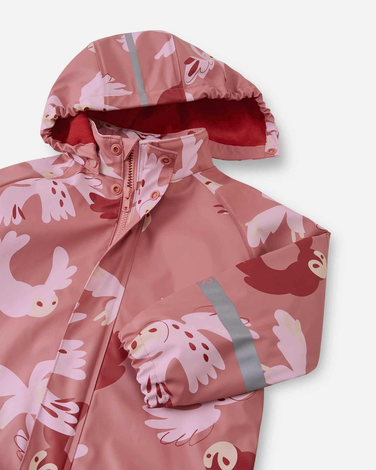 Koski - Fleece-Lined Rubber Rain Jacket