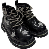 Black Rainbow Shimmer Stars Boots