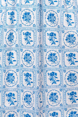 Mae Dress in Blue Floral Stamp