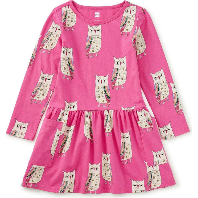 Long Sleeve Pocket Dress, Pink