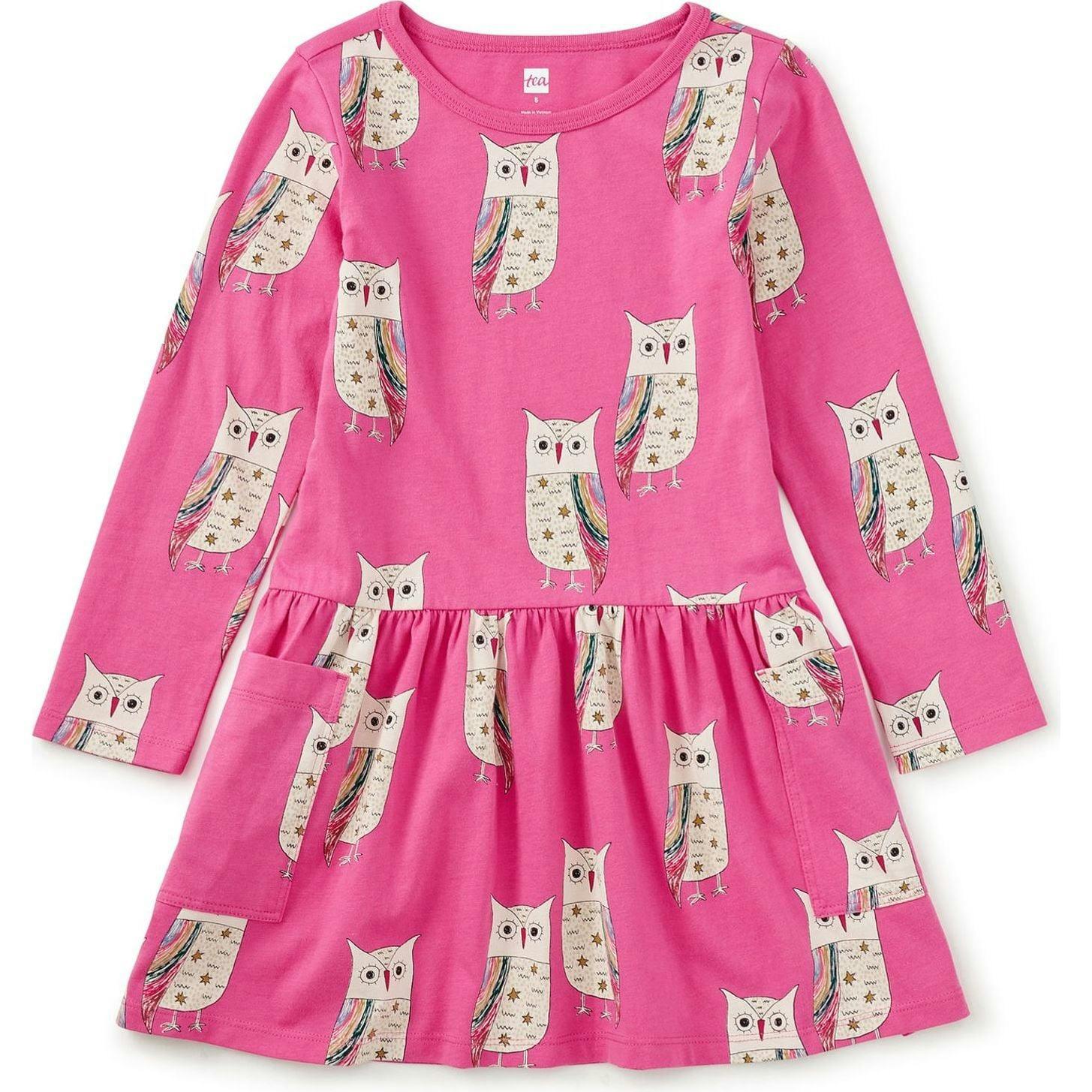 Long Sleeve Pocket Dress, Pink