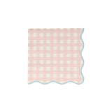 Set of 12 Gingham Small Napkins