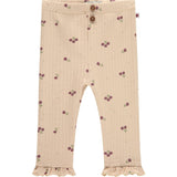 Ribbed Floral Leggings