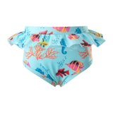 Coral Reef Print Long Sleeve Two-Piece Rashguard Set