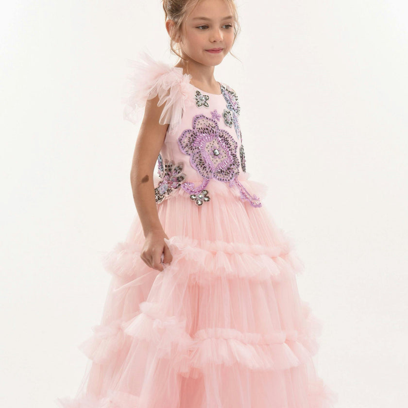 Pink Lilac Floral Dress