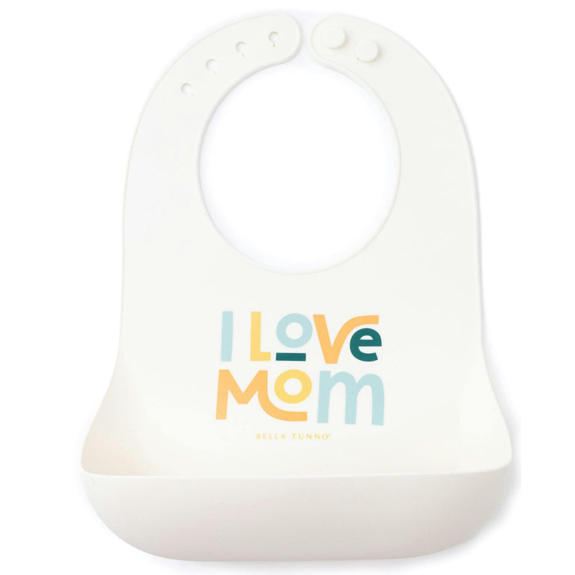 I Love Mom Wonder Bib